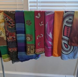Multiple VINTAGE Scarfs